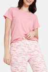 Zivame Pet Puzzle Knit Cotton Capri Set - Powder Pink — thumbnail 5